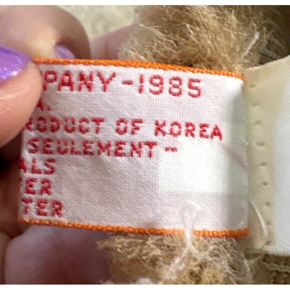 Horse Hand Puppet By R. Dakin & Co Plush Brown W/ Blue Halter 11" Long 1985 - Picture 7 of 9